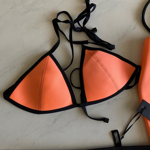 Triangl orange bikini top - Picture 2 of 9